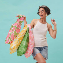 Load image into Gallery viewer, HERBS GREEN blu Bag Reusable Shopper Tote