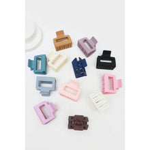 Load image into Gallery viewer, Matte Color Rectangle Medium Hair Clip