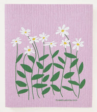 Load image into Gallery viewer, Daisies on Rose Swedish Dishcloth