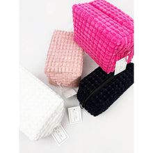 Load image into Gallery viewer, Soft Puff Textured Light Weight Cosmetic Bag