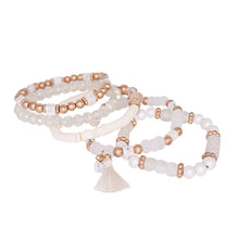 Load image into Gallery viewer, Beaded Bracelet Set Stack Stretch Multi Layered Boho Bangles
