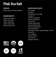 Load image into Gallery viewer, 71% Pink Sea Salt Chocolate Bar