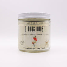 Load image into Gallery viewer, Citrus Burst Tallow & Beeswax Candle | All-Natural, Non-Toxic, Clean-Burning