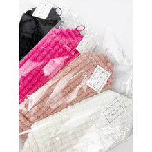 Load image into Gallery viewer, Soft Puff Textured Light Weight Cosmetic Bag