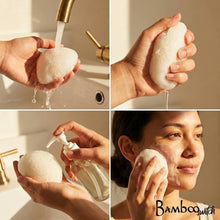 Load image into Gallery viewer, Natural Konjac Facial Cleansing Sponge | Seafoam Green