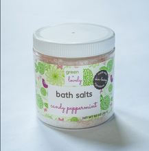 Load image into Gallery viewer, Candy Cane Bath Salts - with Pink Himalayan Salt - Green + Lovely