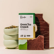 Load image into Gallery viewer, 66% Green Tea Crunch Chocolate Bar