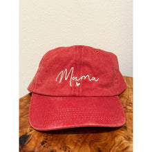 Load image into Gallery viewer, MAMA Embroidered Acid Washed Baseball Cap