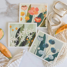 Load image into Gallery viewer, Swedish Dishcloth - Summer Garden