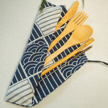 Load image into Gallery viewer, Bamboo Travel Cutlery Set | Picnic - Mustard Yellow