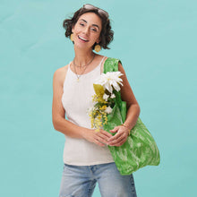 Load image into Gallery viewer, HERBS GREEN blu Bag Reusable Shopper Tote