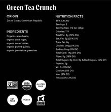 Load image into Gallery viewer, 66% Green Tea Crunch Chocolate Bar
