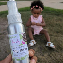 Load image into Gallery viewer, Nature’s Herbal Bug Spray - Deet Free, Alcohol Free - 2.5 oz. - Green + Lovely