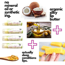 Load image into Gallery viewer, Chai Spice /// Set of 3, Organic Lip Balm Butter for Intense Moisture - Beauty Gift - Green + Lovely