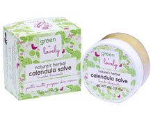 Load image into Gallery viewer, Nature's Herbal Calendula Salve, Lavender Chamomile - Eczema Cream - Multi-use Skin Cream, 2 oz - Green + Lovely