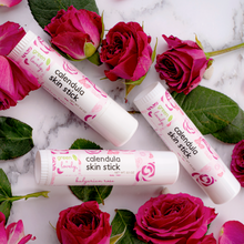 Load image into Gallery viewer, Bulgarian Rose Calendula Skin Stick - Organic Lotion Stick - Travel Size - Green + Lovely