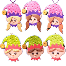 Load image into Gallery viewer, Handmade Clay Ornaments - Green + Lovely