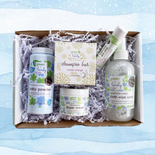 Load image into Gallery viewer, BABY SKIN CARE Box, Complete Set /// Gift Box - Green + Lovely