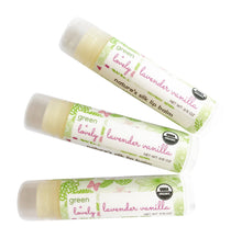 Load image into Gallery viewer, Lavender Vanilla /// Set of 3, Organic Lip Balm Butter for Intense Moisture - Beauty Gift - Green + Lovely
