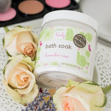 Load image into Gallery viewer, Lavender Rose Bath Soak - Bath Tea - Relaxation Gift - Green + Lovely