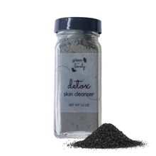 Load image into Gallery viewer, Detox Microdermabrasion Skin Cleanser /// Dry Charcoal Cleanser - Green + Lovely