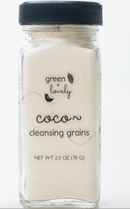 Coco~ Cleansing Grains - Daily Dry Facial Cleanser - 4 oz. - Green + Lovely