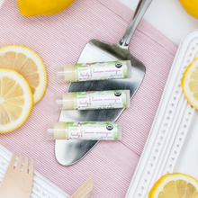Load image into Gallery viewer, Lemon Meringue /// Set of 3, Organic Lip Balm Butter for Intense Moisture - Beauty Gift - Green + Lovely