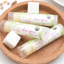 Load image into Gallery viewer, Chai Spice /// Set of 3, Organic Lip Balm Butter for Intense Moisture - Beauty Gift - Green + Lovely