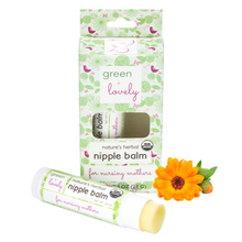 Load image into Gallery viewer, Calming Nature's Herbal Nursing Nipple Balm - Breastfeeding Essential - 1 oz. - Green + Lovely