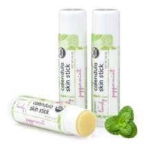Load image into Gallery viewer, Peppermint Calendula Skin Stick - Organic Lotion Moisture Stick - Travel Size - Green + Lovely