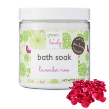 Load image into Gallery viewer, Lavender Rose Bath Soak - Bath Tea - Relaxation Gift - Green + Lovely