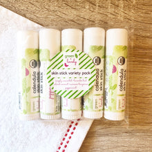 Load image into Gallery viewer, VARIETY PACK Calendula Skin Sticks - Organic Lotion Stick for Dry Skin - Green + Lovely