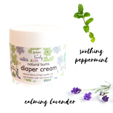 Load image into Gallery viewer, Natural Bums Diaper Rash Cream - Effective Natural Diaper Cream - 2 oz. - Green + Lovely
