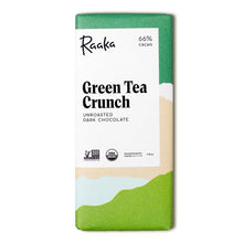 Load image into Gallery viewer, 66% Green Tea Crunch Chocolate Bar
