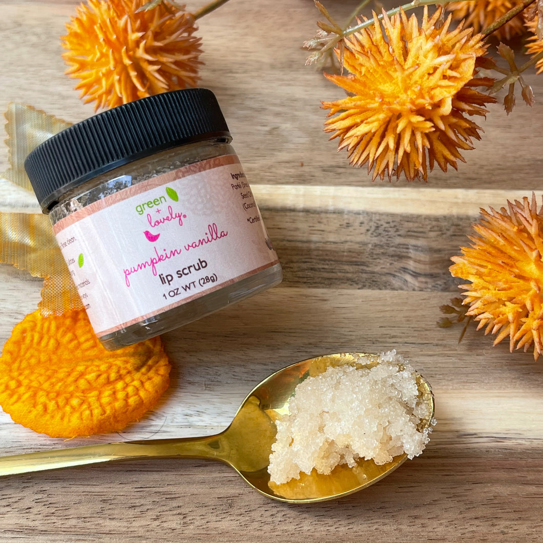 PUMPKIN VANILLA Lip Scrub /// Organic Ingredients