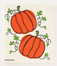 Load image into Gallery viewer, Pumpkins Swedish Dishcloth
