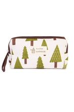 Load image into Gallery viewer, TEAL SPRING /// PRINT ZIPPER COSMETIC BAG
