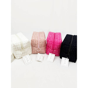 Soft Puff Textured Light Weight Cosmetic Bag