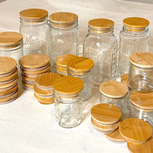 Load image into Gallery viewer, Bamboo Mason Jar Lid | Standard Mouth | Summer Bestseller
