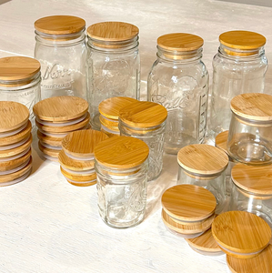Bamboo Mason Jar Lid | Standard Mouth | Summer Bestseller