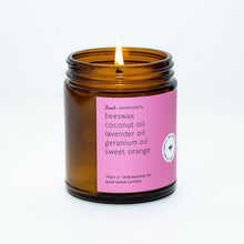 Load image into Gallery viewer, Wildflower Citrus Beeswax &amp;Essential Oil Jar Candle
