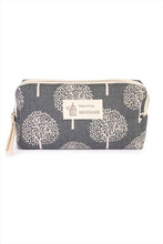 Load image into Gallery viewer, TEAL SPRING /// PRINT ZIPPER COSMETIC BAG
