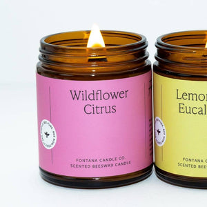Wildflower Citrus Beeswax &Essential Oil Jar Candle