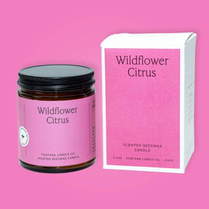 Wildflower Citrus Beeswax &Essential Oil Jar Candle