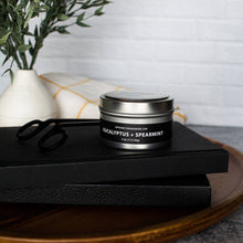 Load image into Gallery viewer, Eucalyptus &amp; Spearmint Beeswax Candle
