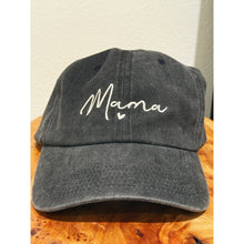 Load image into Gallery viewer, MAMA Embroidered Acid Washed Baseball Cap
