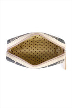 Load image into Gallery viewer, TEAL SPRING /// PRINT ZIPPER COSMETIC BAG
