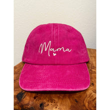 Load image into Gallery viewer, MAMA Embroidered Acid Washed Baseball Cap
