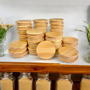 Bamboo Mason Jar Lid | Standard Mouth | Summer Bestseller