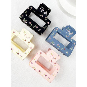 Assorted Floral Pattern Jaw Clips